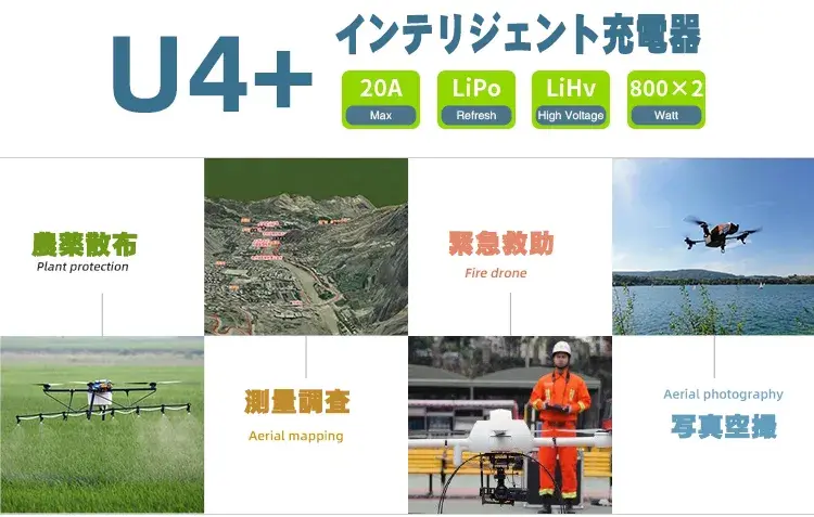 EV-PEAK U4-HP デュアルチャンネル1600W 6-14S 20A